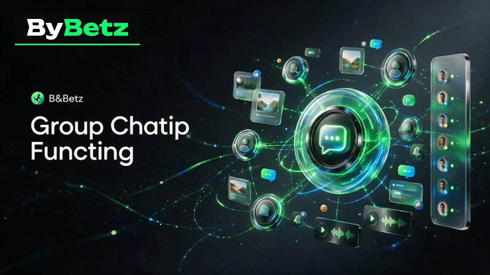 ByBetz group chat with member, media and notification controls