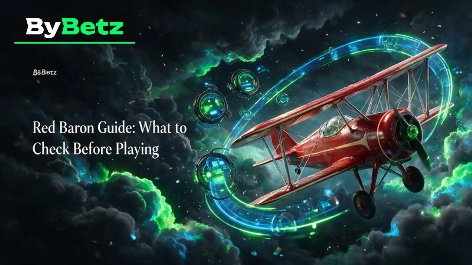 ByBetz editorial banner for the Red Baron game guide